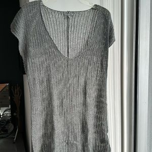 James Perse - cashmere fishnet top